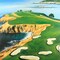 Golf Island Overhead View Poster Print by Atelier B Art Studio - Item # VARPDXBEGLAN120